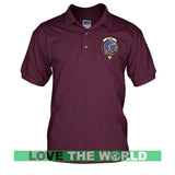 Tartan Polo Shirt - Elliot Badge (Men's) A9 - elliot-badge-tartan-mens-polo-t-shirt-a9-maroon-s-shirts-1sttheworld_504