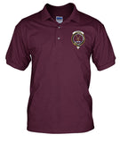 Forbes Tartan Polo Shirt In Me Clan Badge K7 - f8a831e5837a064db15c06a694079416