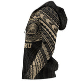 Nauru In My Heart Micronesia Tattoo Style Hoodie A7 - fdv