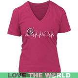 FRASER IN MY HEARTBEAT N9 - fraser-in-my-heartbeat-n9-district-womens-v-neck-dark-fuchsia-s-t-shirts-1sttheworld_692