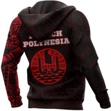 French Polynesia In My Heart Polynesian Hoodie Red A7 - french_3