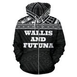 Wallis And Futuna All Over Zip-Up Hoodie - Black Version - Bn04 - front_1_01a6a222-5d55-45d5-89dc-7511933cece6