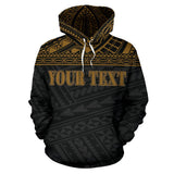 Northern Mariana Islands Polynesian All Over Custom Personalised Hoodie - Yellow Horizontal Style - BN12 - front_1_0530b8b2-6dcf-41d9-87eb-541350738164