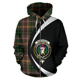 Tartan Zip Up Hoodie - Clan Buchanan Hunting Zip Up Hoodie - Circle Style Unisex - front_1_07e909c0-a730-48c5-9101-84d8da8af70f