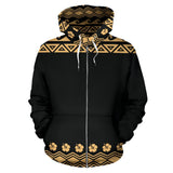 Hawaii Turtle Hibiscus Pattern All Over Print Zip Up Hoodie Bn04 - front_1_10ade990-dddf-4e6d-8645-686884d26af3