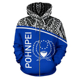 Pohnpei All Over Zip-Up Hoodie - Micronesia Curve Blue Style - Bn09 - front_1_2459e20c-32fc-4ecb-a054-a9ffab056e44