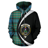 Tartan Zip Up Hoodie - Clan Ferguson Ancient Zip Up Hoodie - Circle Style Unisex - front_1_5165190d-b537-49e0-81e4-ea69035676b9