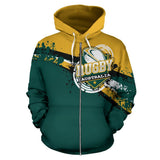 Australia Rugby Zip-up Hoodie - Champion Australia - BN15 - front_1_6f3fa2c4-a202-41e7-af33-b566e3ffc2b9