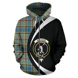 Tartan Zip Up Hoodie - Clan Balfour Blue Zip Up Hoodie - Circle Style Unisex - front_1_87c56edf-63d6-4a98-a60f-0975198d8ac3