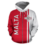 Malta All Over Zip-Up Hoodie - Straight Version - Bn04 - front_1_8a3be196-24ad-4109-b2d8-13466fa50edd