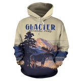 Moose Glacier National Park All Over Print Hoodie - BN14 - front_1_9a28ba2f-44d2-4eb8-bcc2-c23a3410e64b