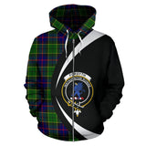 Tartan Zip Up Hoodie - Clan Forsyth Modern Zip Up Hoodie - Circle Style Unisex - front_1_b180ba76-44c7-4d6c-9895-5d87cbcbc27f