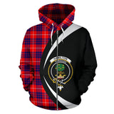 Tartan Zip Up Hoodie - Clan Hamilton Modern Zip Up Hoodie - Circle Style Unisex - front_1_b60db63f-9fae-41de-b961-9e06968c19d8