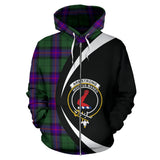Tartan Zip Up Hoodie - Clan Armstrong Modern Zip Up Hoodie - Circle Style Unisex - front_1_bdac3040-501e-423e-b283-db760de74acb