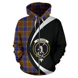 Tartan Zip Up Hoodie - Clan Balfour Modern Zip Up Hoodie - Circle Style Unisex - front_1_ee694676-b2ff-4b51-a7cd-9bfb3f1a568d