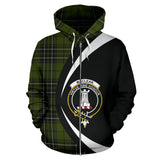 Tartan Zip Up Hoodie - Clan Maclean Hunting Zip Up Hoodie - Circle Style Unisex - front_1_f37b0eba-2b46-4474-8818-d92579aecea7