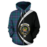 Tartan Zip Up Hoodie - Clan Douglas Modern Zip Up Hoodie - Circle Style Unisex - front_1_fa1e5458-bf91-4d57-a49a-5483ff51b457