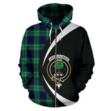 Tartan Zip Up Hoodie - Clan Abercrombie Zip Up Hoodie - Circle Style Unisex - front_1_fabfd356-d9f2-4080-9d3d-a751fd7b250e