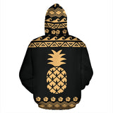 Hawaii Pineapple Hibiscus Pattern All Over Print Zip Up Hoodie Bn04 - front_2_09b9f9c9-0321-4a17-ad99-90c11b9f46ce