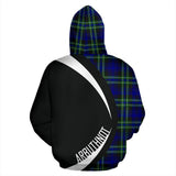 Tartan Zip Up Hoodie - Clan Arbuthnot Modern Zip Up Hoodie - Circle Style Unisex - front_2_28c2811e-92b6-480a-9a23-ccdfef984c3b