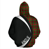 Tartan Zip Up Hoodie - Clan Ainslie Zip Up Hoodie - Circle Style Unisex - front_2_3194b90b-77e1-465f-8ba2-076a1df59049