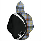 Tartan Zip Up Hoodie - Clan Bell Of The Borders Zip Up Hoodie - Circle Style Unisex - front_2_34f4ab85-8784-4f21-a559-d949034e932a