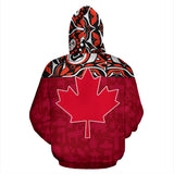 Canada All Over Hoodie - Haida Maple Leaf - BN09 - front_2_3d610805-ffcf-4efe-a2a9-1becec6c1395