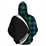 Tartan Zip Up Hoodie - Clan Abercrombie Zip Up Hoodie - Circle Style Unisex - front_2_44bcf598-cca6-4d8d-b707-7fb87ae56bce