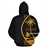 Guam Polynesian Hoodie - Yellow Line - BN11 - front_2_4d10de5e-31bf-4065-9d95-7b3e074e70d3