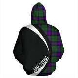 Tartan Zip Up Hoodie - Clan Armstrong Modern Zip Up Hoodie - Circle Style Unisex - front_2_543fcbde-28f1-43c0-8868-aa2ae25ef62a