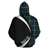 Tartan Zip Up Hoodie - Clan Baillie Modern Zip Up Hoodie - Circle Style Unisex - front_2_5922163a-4ddf-4700-a841-842f0fd2cf23