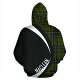 Tartan Zip Up Hoodie - Clan Maclean Hunting Zip Up Hoodie - Circle Style Unisex - front_2_5a31aca6-2517-43ee-bea4-43eb08508d7e