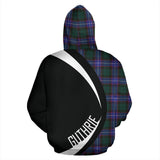 Tartan Zip Up Hoodie - Clan Guthrie Modern Zip Up Hoodie - Circle Style Unisex - front_2_5a764f42-1522-4c7b-aef7-b3da05484950