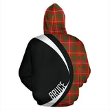Tartan Zip Up Hoodie - Clan Bruce Modern Zip Up Hoodie - Circle Style Unisex - front_2_5ac4f809-cacb-4ef2-a930-3c89a341a42a