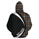 Tartan Zip Up Hoodie - Clan Maclaren Weathered Zip Up Hoodie - Circle Style Unisex - front_2_6d6823d6-ef16-4506-8dd0-881c809b91aa