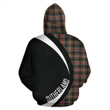 Tartan Zip Up Hoodie - Clan Sutherland Weathered Zip Up Hoodie - Circle Style Unisex - front_2_82b81b3f-c6b7-4094-8416-4ebe5fb8d9a6