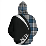 Tartan Zip Up Hoodie - Clan Napier Modern Zip Up Hoodie - Circle Style Unisex - front_2_88721df3-f1b3-4139-9354-9b2133b837ae