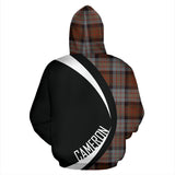 Tartan Zip Up Hoodie - Clan Cameron Of Erracht Weathered Zip Up Hoodie - Circle Style Unisex - front_2_9d409a31-dc14-43e8-8144-4b50feb8679d