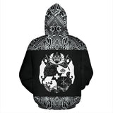 Tonga All Over Zip-Up Hoodie - Polynesian Black And White - Bn09 - front_2_a120c079-47ca-4b30-a6d7-eba3f91a2903