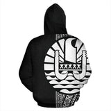 Tahiti (French Polynesia) Polynesian Hoodie - White Line - BN11 - front_2_bcea24e4-16dc-4357-ac76-d94dbaa5d558