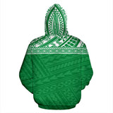Hawaii Polynesian All Over Print Green Pullover Hoodie BN04 - front_2_c65a672e-6b95-4e86-939d-a30eabd361c0