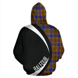 Tartan Zip Up Hoodie - Clan Balfour Modern Zip Up Hoodie - Circle Style Unisex - front_2_cf629db4-4946-4cd5-b429-9b59d7d7eb7d