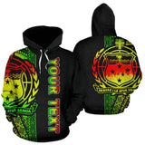 Samoa Polynesian Personalised Custom Hoodie - Reggae Line - BN11 - front_3_31251525-db31-4386-9f4f-ace0c34583a3