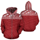 Poly All Over Zip-Up Hoodie - Red Version - Bn04 - front_3_3462232e-443d-4f95-9363-9eeb76a81cac