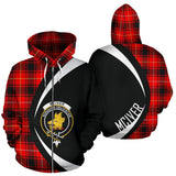 Tartan Zip Up Hoodie - Clan McIver Modern Zip Up Hoodie - Circle Style Unisex - front_3_3626f8c2-5937-4e04-9c8e-a2ac6098c669