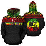 Tonga Polynesian All Over Custom Personalised Hoodie - Reggae Horizontal Style - BN0912 - front_3_3dd6201d-92c0-48ae-a474-89608857b4d5