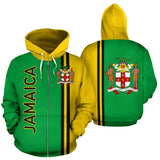 Jamaica All Over Zip-Up Hoodie - Straight Version - Bn04 - front_3_45f58d68-1bbc-462c-af41-5060656a76e2
