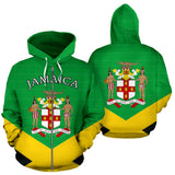 Jamaica Hoodie Coat Of Arms Flag Color Zip-Up Th5 - front_3_556629a4-43f8-4eae-815d-63f5dc8111ad