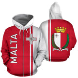 Malta All Over Zip-Up Hoodie - Straight Version - Bn04 - front_3_64140ef4-9e51-47cd-b1ad-8c008fd72027