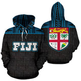 Fiji Tapa Pattern Hoodie - Blue NN5 - front_3_77a47ce1-3102-4512-bb0c-ae0ae799aea9
